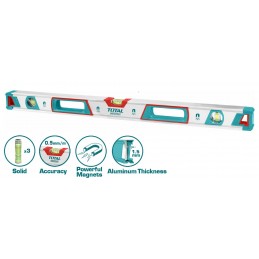 ΑΛΦΑΔΙ ΑΛΟΥΜΙΝΙΟΥ ΜΑΓΝΗΤΙΚΟ TOTAL TMT21505M | 150cm | 3 ΜΑΤΙΑ